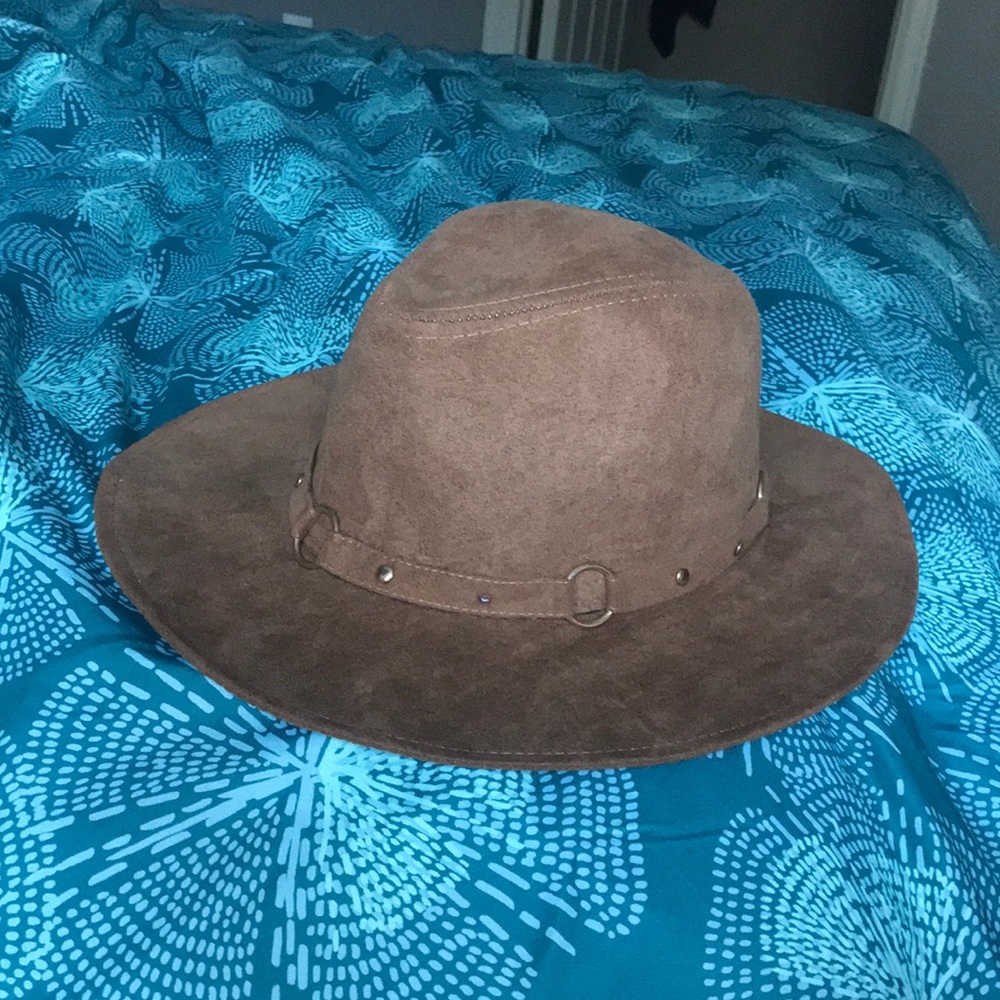 Lulus brown fedora hat